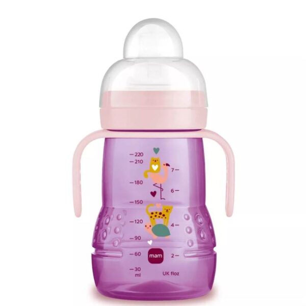 MAM Tasse d'apprentissage Trainer+ Space Love 220 ml Rose