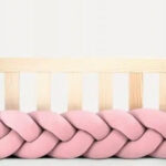 Tour De Lit Tressé Rose Mortadelle 3 MÈTRES