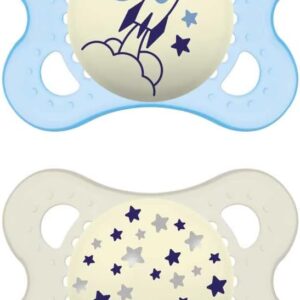 MAM Original Night Lot de 2 tétines lumineuses, 2-6 mois,