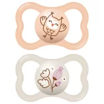 MAM Mini Air 6+ mois, lot de 2 sucettes HIBOU