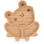 Miniland Assiette ventouse en bois grenouille