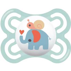 MAM Sucette Perfect silicone 0-6+ mois, éléphant