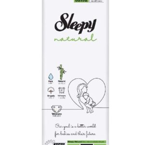Couches pour bébé Sleepy Natural XL Taille 6 - (15-25kg) 40 unités