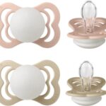 Bibs Supreme Night Blush/ Vanilla 6+ mois Sucette en silicone 2 pièces