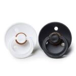 Bibs Lot de 2 tétines - Noir / Blanc 0-6M