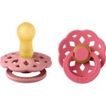 BIBS 2 sucette Boheme 6-18 mois Vieux Rose/Corail
