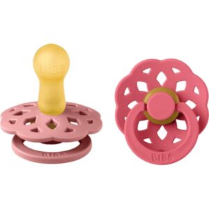 BIBS 2 sucette Boheme 6-18 mois Vieux Rose/Corail