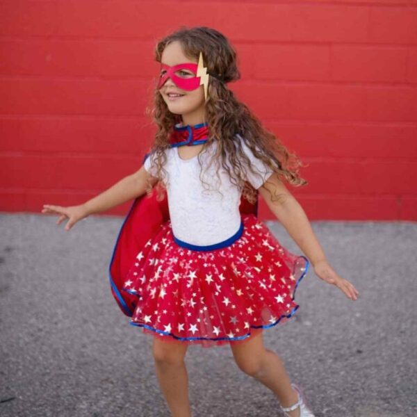 déguisements Tenue Super-héroïne rouge 7-8ANS