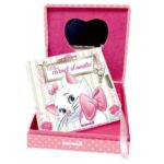 Disney Animaux Marie, Mon coffret secret - Une jolie boîte avec miroir et un carnet d'amitié avec cadenas + 2 clefs