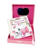 Disney Animaux Marie, Mon coffret secret - Une jolie boîte avec miroir et un carnet d'amitié avec cadenas + 2 clefs
