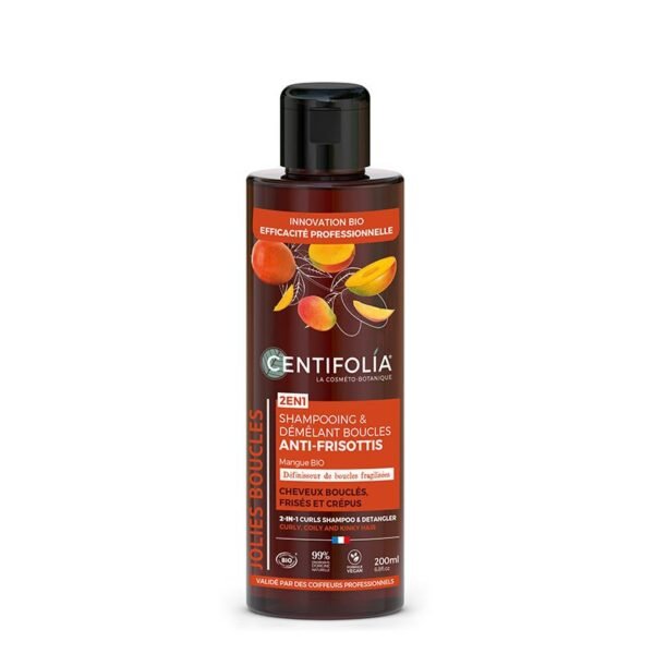 Centifolia Shampoing & démêlant boucles Anti-frisottis 2en1 200 ml + 3 ans