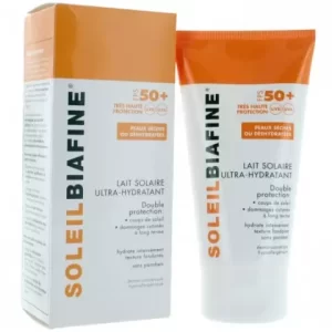 SOLEIL BIAFINE LAIT SOLAIRE ULTRA-HYDRATANT FPS 50+ PEAUX SÈCHES ET DÉSHYDRATÉS 150ml