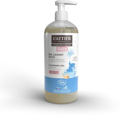 CATTIER - Bébé - Gel Lavant Doux BIO, 500ml