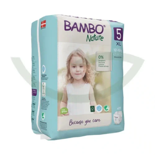 BAMBO NATURE couche bebe taille 5, 12-18KG22unites