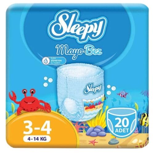 Couches de natation Sleepy Natural Taille 5/6 – (11-25kg) 14 unités