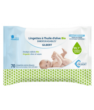 Gilbert Lingettes nettoyantes extra-douces