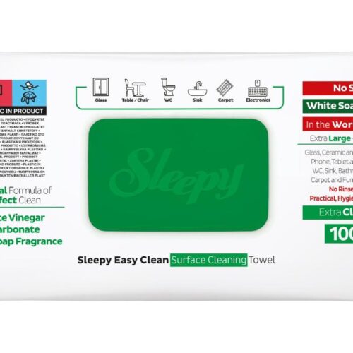 Sleepy Easy Clean le lot de 1 Paquet de 100 lingettes nettoyantes multi-usages au Savon Blanc