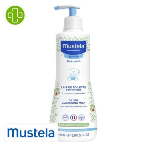 Mustela Bébé-Enfant Lait de Toilette sans Rrinçage – 500ml
