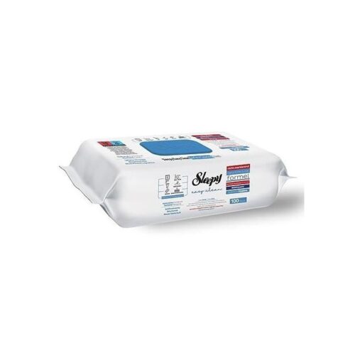 Sleepy Easy Clean 1 Paquet de 100 lingettes nettoyantes multi-usages à l’Eau de javel