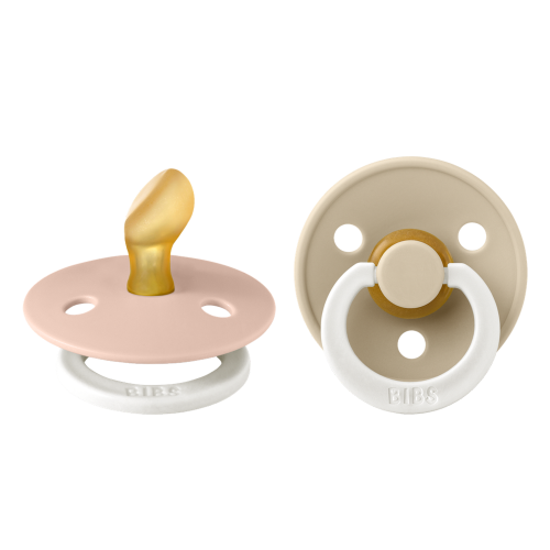 Bibs Lot de 2 Tétines Nuit - Blush & Vanilla- 0-6 Mois