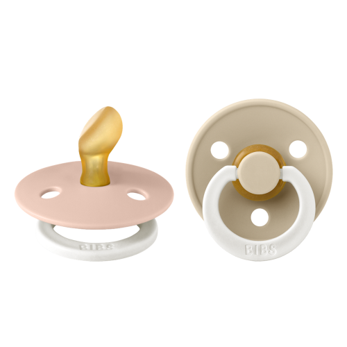 Bibs Lot de 2 Sucettes Anatomique Glow Blush Vanilla 0-6 mois