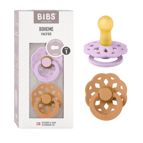 Bibs 2 Sucettes BIBS Boheme Violet SkyPumpkin 0-6M