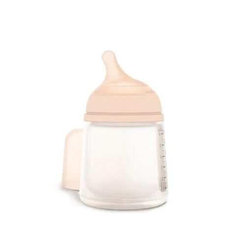Suavinex Pack Zerø.Zerø Allaitement + Tétine + Poche Silicone Rose 180 ml de