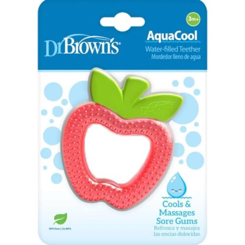 Dr Brown Anneau de Dentition Aquacool Pomme 3m+