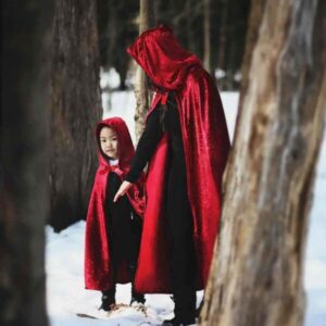 déguisements Cape chaperon rouge enfant 5-6 ans