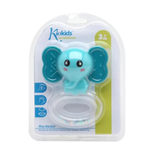 KIOKIDS ANNEAU DE DENTITION HOCHET ÉLÉPHANT
