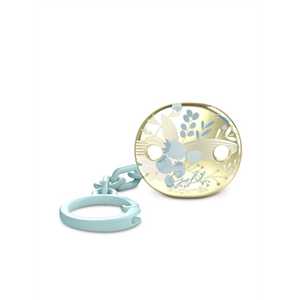 SUAVINEX Attache sucetteS PREMIUM SOOTHER CLIP GOLD BLEU