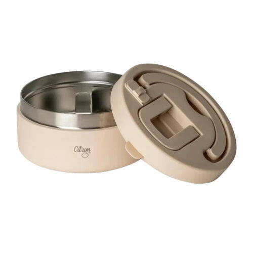 Thermos Alimentaire en Acier Inoxydable 400ml Citron - BEIGE