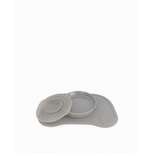 Twistshake Click-mat ventouse + Plat GRIS