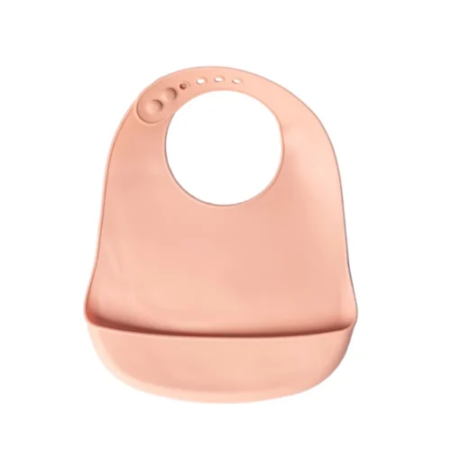 YUMMY Bavoir en Silicone avec Poche 9M+ - BLUSH