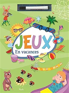 Jeux en vacances - Avec 1 feutre effaçable