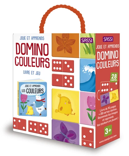 Domino couleurs – Livre de 10 pages et 28 cartes domino