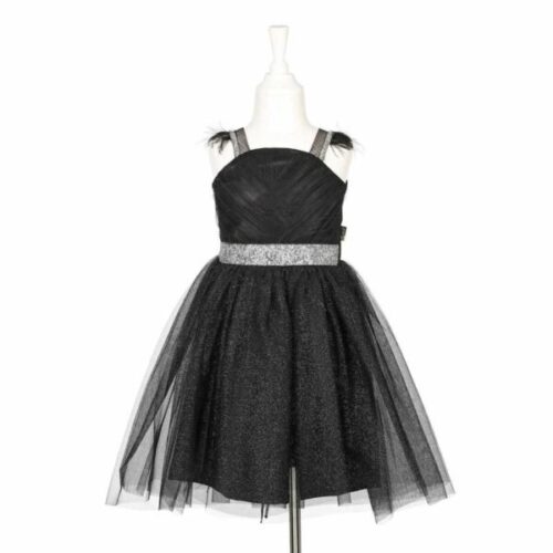 Robe noire et argentée