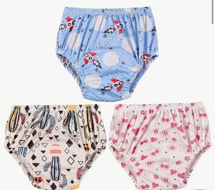 3 Couche d'apprentissage lavables taille L cœur