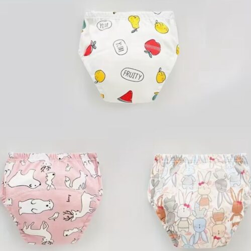 3 Couche d'apprentissage lavables taille M Banane