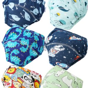 6 Couche d'apprentissage lavables taille L Garçon